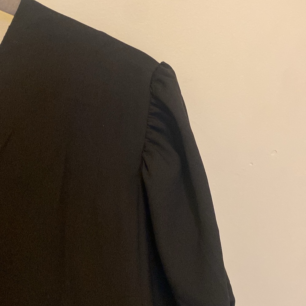 Black Mango (Mng) Button Up Blouse. Xl. Barely Wo… - image 5